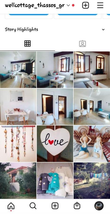 Το Σπίτι με το Πηγάδι - WellCottage Thassos Σκάλα Καλλιράχης Εξωτερικό φωτογραφία